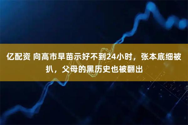 亿配资 向高市早苗示好不到24小时，张本底细被扒，父母的黑历史也被翻出