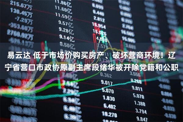 易云达 低于市场价购买房产、破坏营商环境！辽宁省营口市政协原副主席段绪华被开除党籍和公职