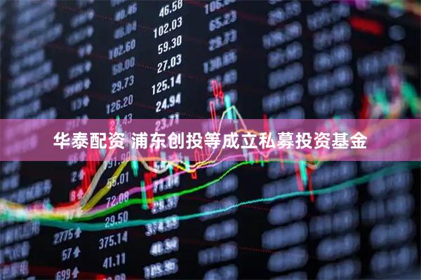 华泰配资 浦东创投等成立私募投资基金
